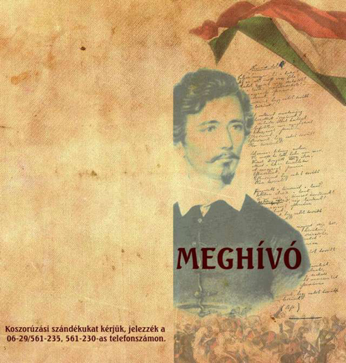 Meghívó Dabas Város március 15.-i ünnepségére