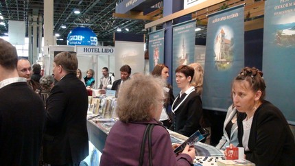 Pest megye standja az Utazás Kiállításon 2010-ben a Hungexpo csarnokában